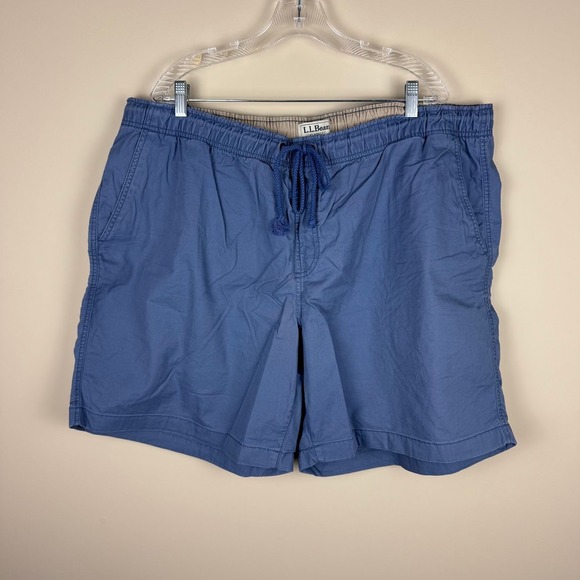 L.L.Bean Other - L.L. Bean Men's Blue‎ Cotton Classic Fit Drawstring Casual Shorts XXX-Large